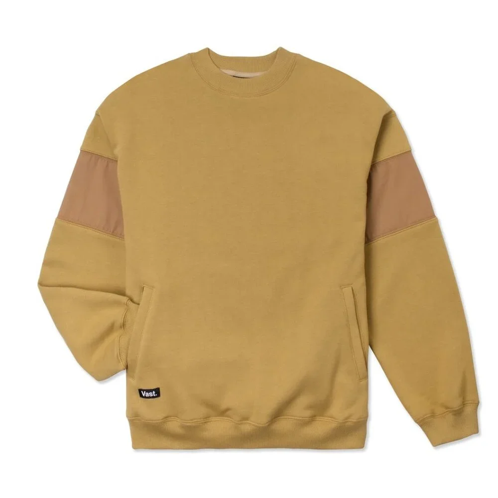 Vast Mock Neck Sweatshirt Khaki Size XL